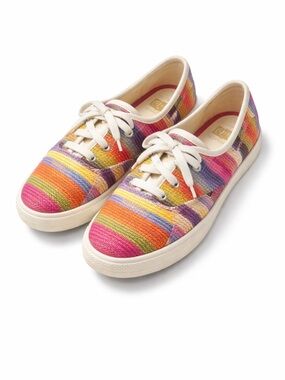 Kate Spade for Keds Rainbow Woven Sneakers – Size 5